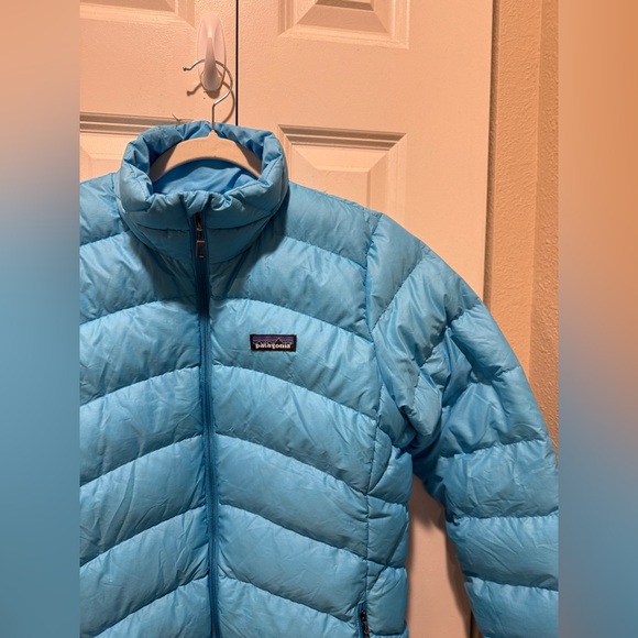 Patagonia Hi-Loft Down Filled Puffer Jacket Blue , size M - Picture 8 of 11